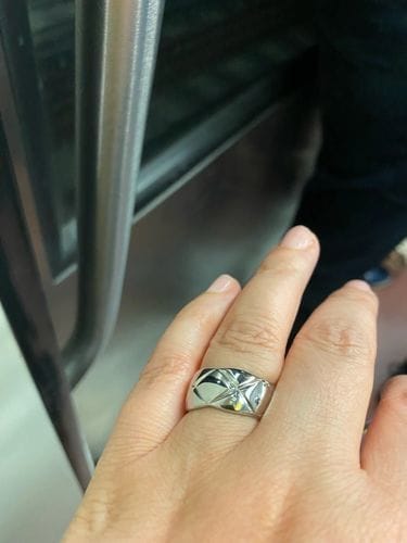 Customer photo review of CRUSH RING 10MM QUILTED
