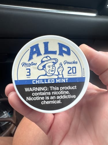 Customer photo review of Chilled Mint Nicotine Pouches