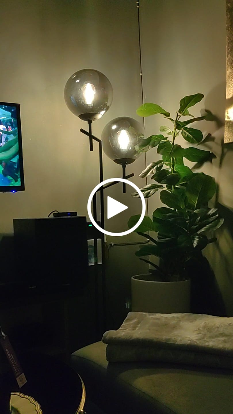 Customer video review of Deco Duo Floor Lamp Glass and Metal