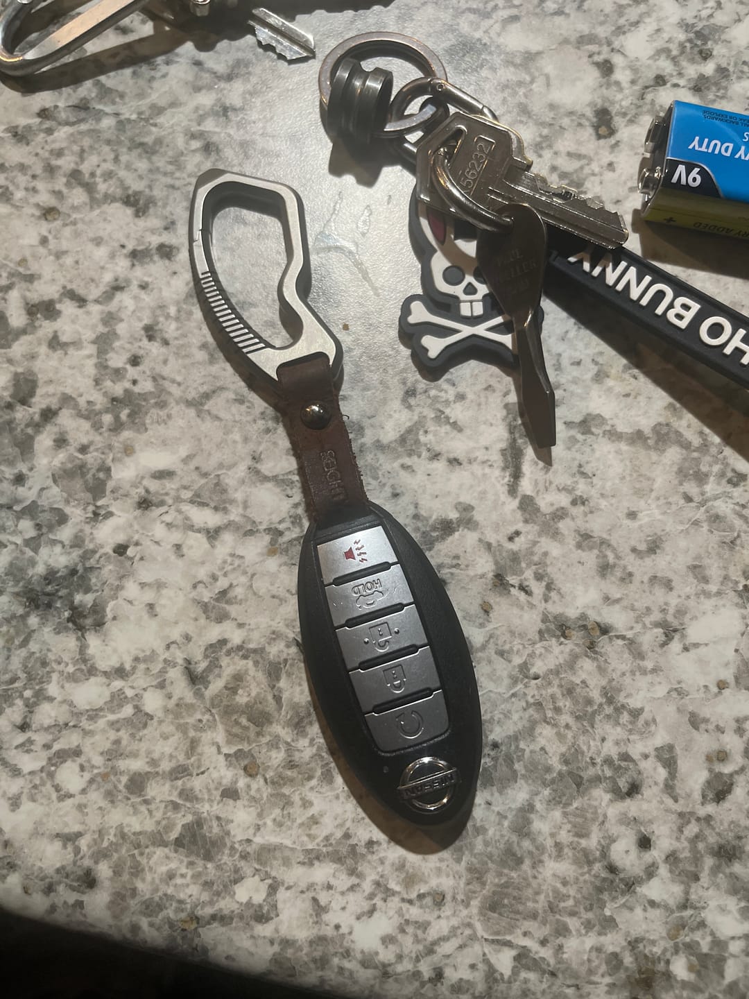 Customer photo review of 80Eighty®  Titanium Carabiner Keychain