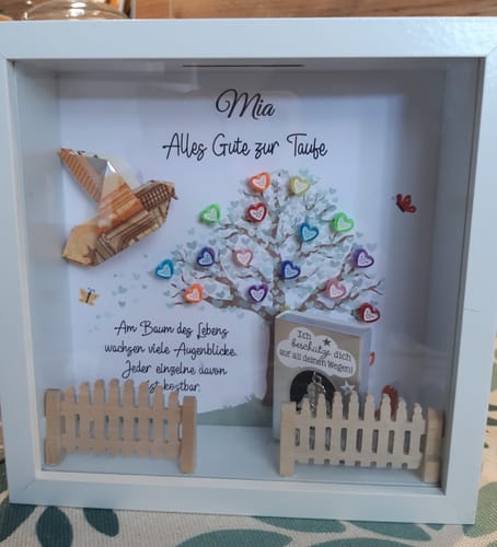 Peggy R. review of Baum des Lebens - Kinder-Holzspardose image 1 out of 1