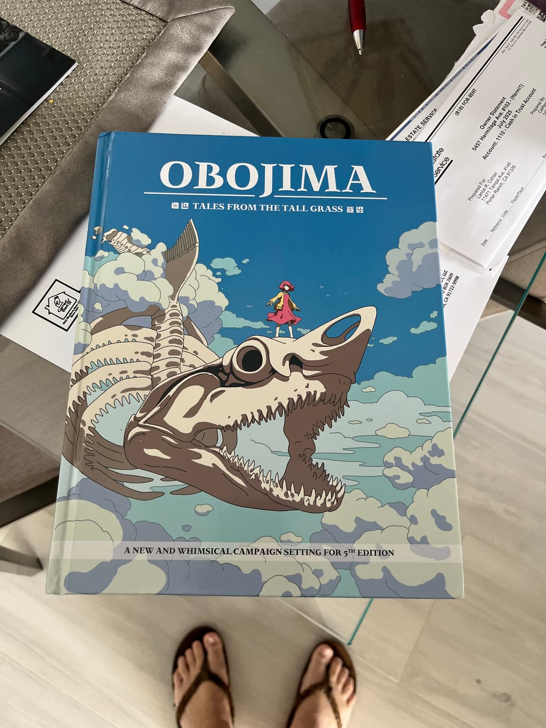 Customer photo review of Obojima: Tales from the Tall Grass – Hardcover 5E Campaign Book