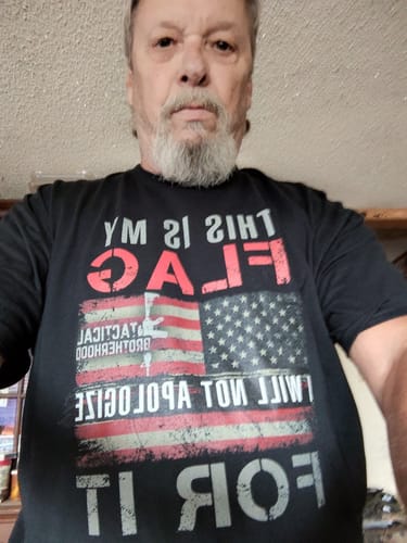 Customer photo review of (23912) This Is My Flag Black / XL