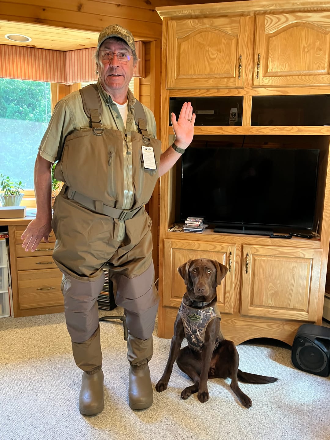 Customer photo review of TIDEWE × MinnDak Slough Dawgs TIZIP® Breathable Duck Hunting Waders