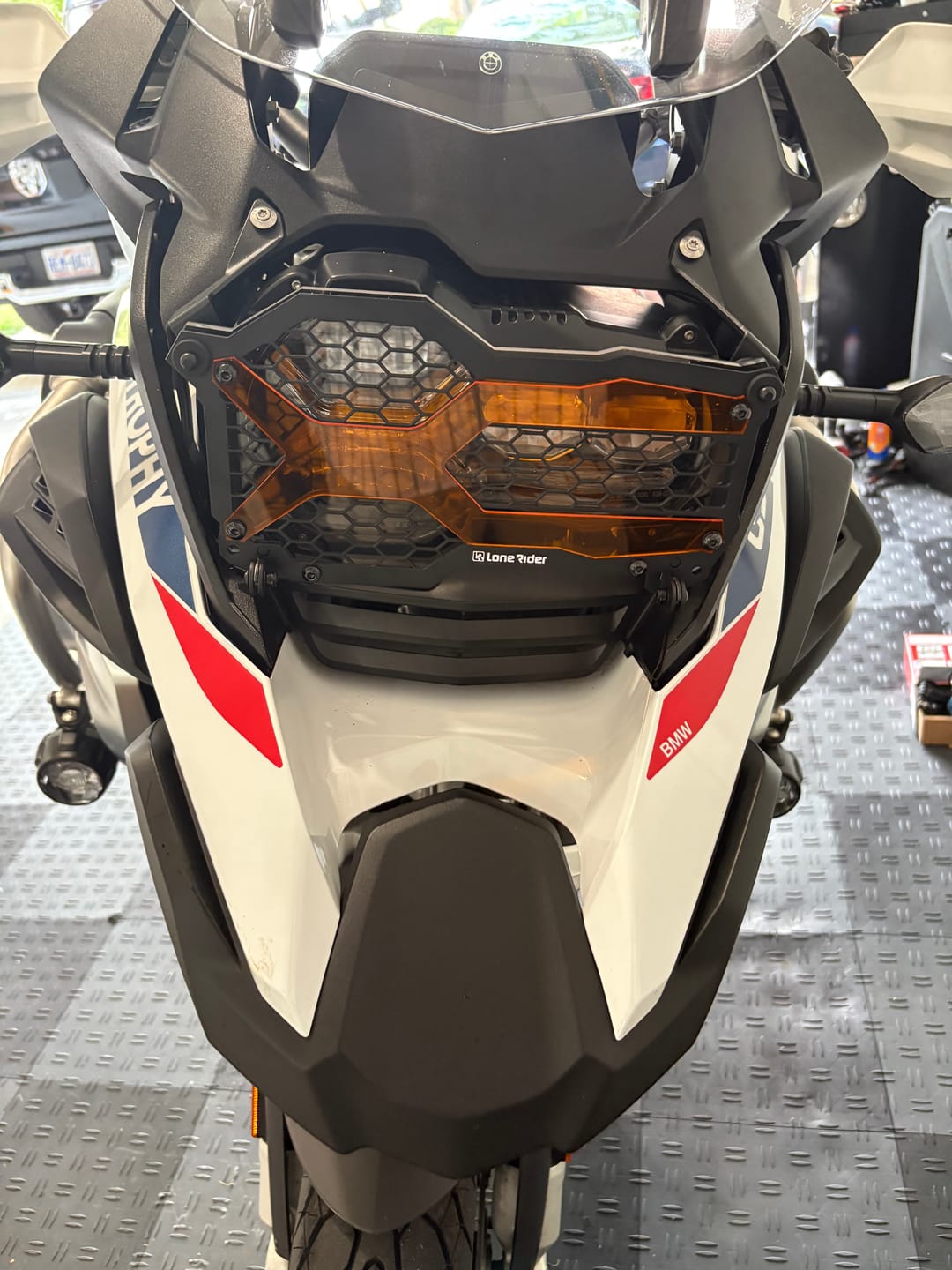 Customer photo review of Headlight Guard Kit BMW R1200/1250 GS / ADVENTURE LC (Liquid Cooled) - [Patent Pending]
