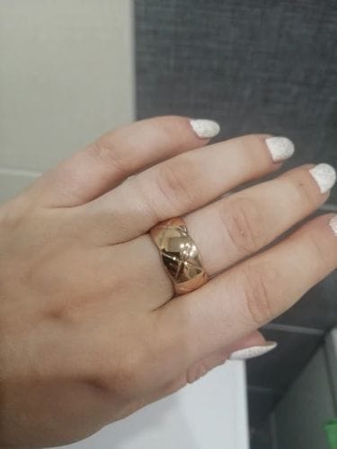 Customer photo review of CRUSH RING 10MM QUILTED