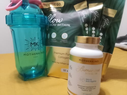 Customer photo review of Glow From Within Collagen Single Servings