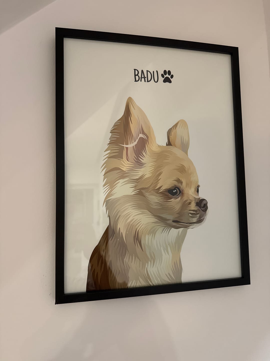 Customer photo review of Quadro Retrato Colorido (1 Animal)