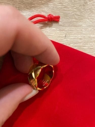 Customer photo review of CRUSH RING 10MM QUILTED