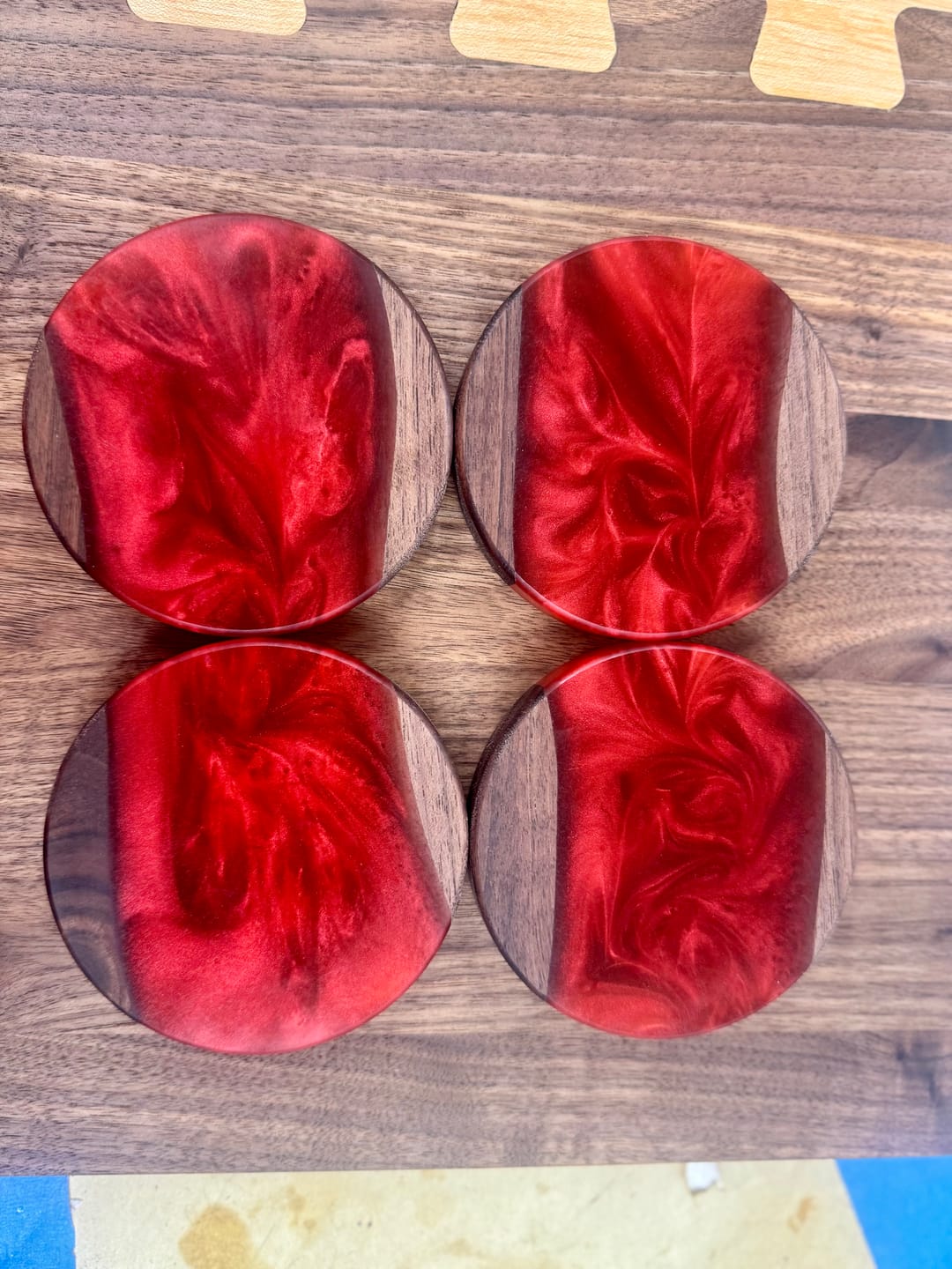 Customer photo review of Coaster Acrylic Router Templates Set - 7 Shapes