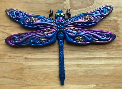 Customer photo review of 10.2x7.0x0.6" Dragonfly Relief 1 Silicone Mold