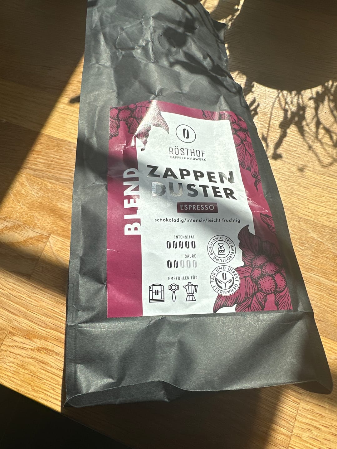 Customer photo review of Espresso „Zappenduster“