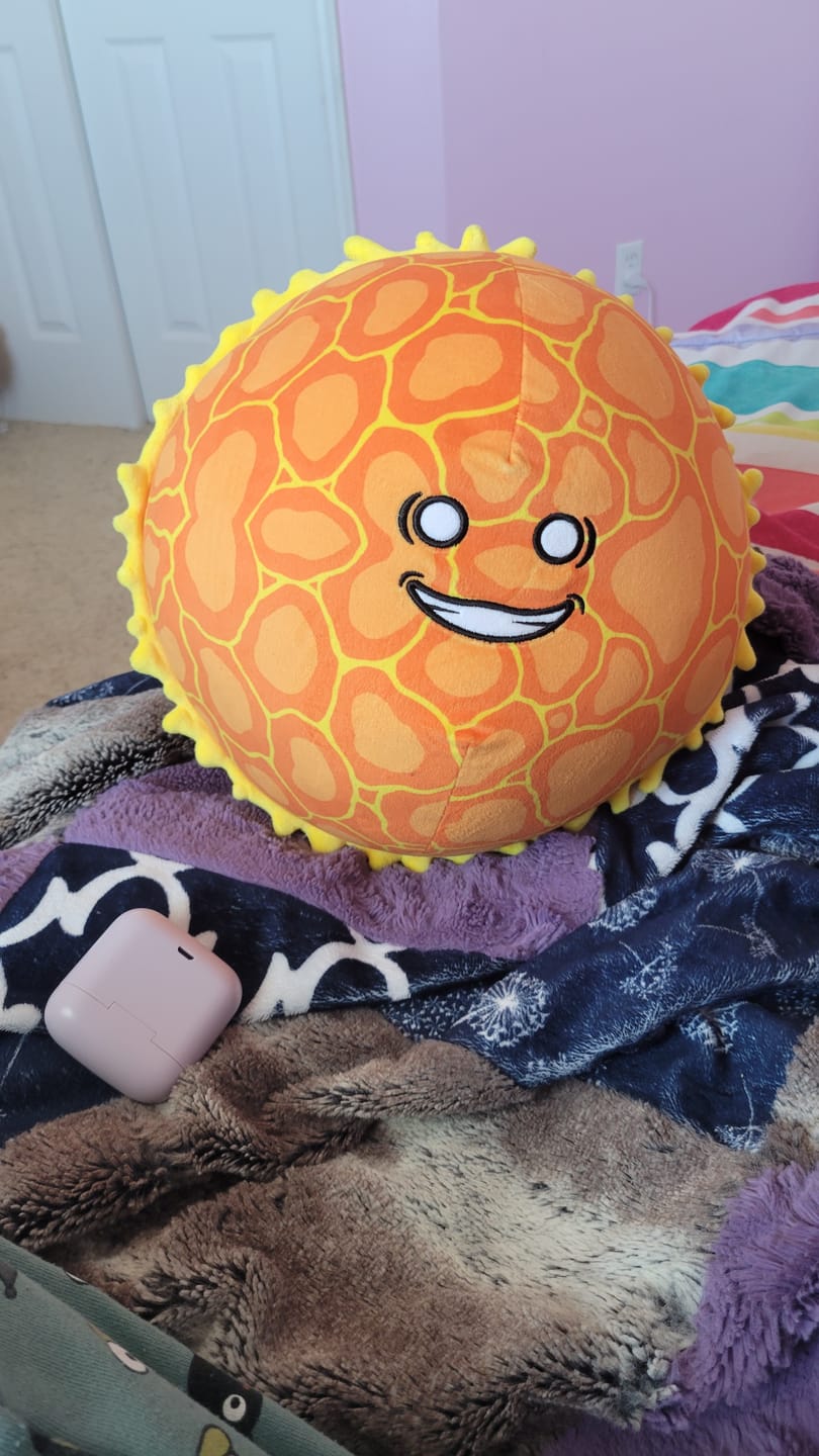Customer photo review of The SolarBalls Sun Plush