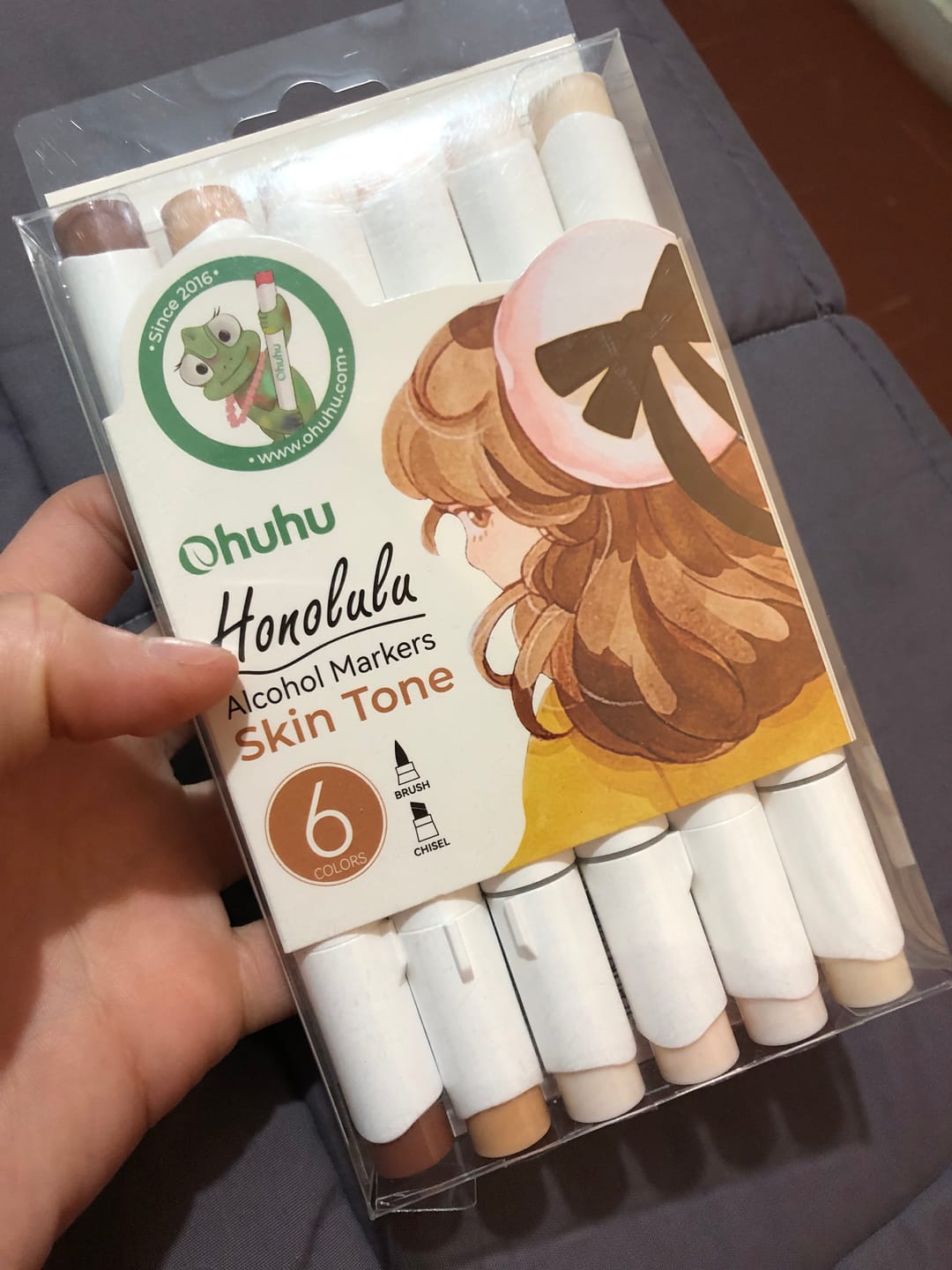 Customer photo review of Ohuhu - Set 6 Marcadores al Alcohol Honolulu A Doble Punta Skin Tone