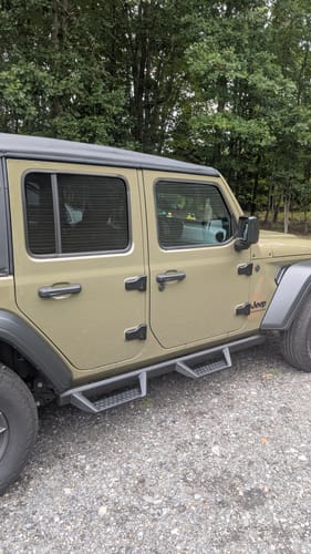 Customer photo review of COVER'D UP DOOR HINGE COVERS JL/JT (2/4 DOORS)