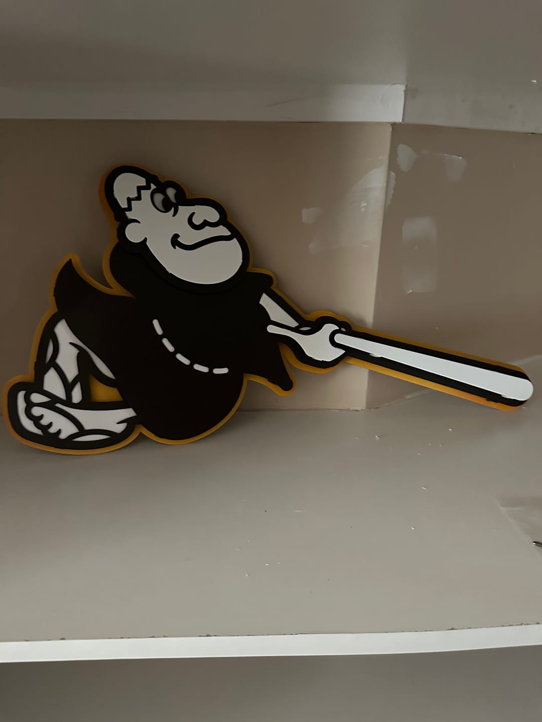 Customer photo review of San Diego Padres "Swinging Friar" 3D Vintage Metal Wall Art