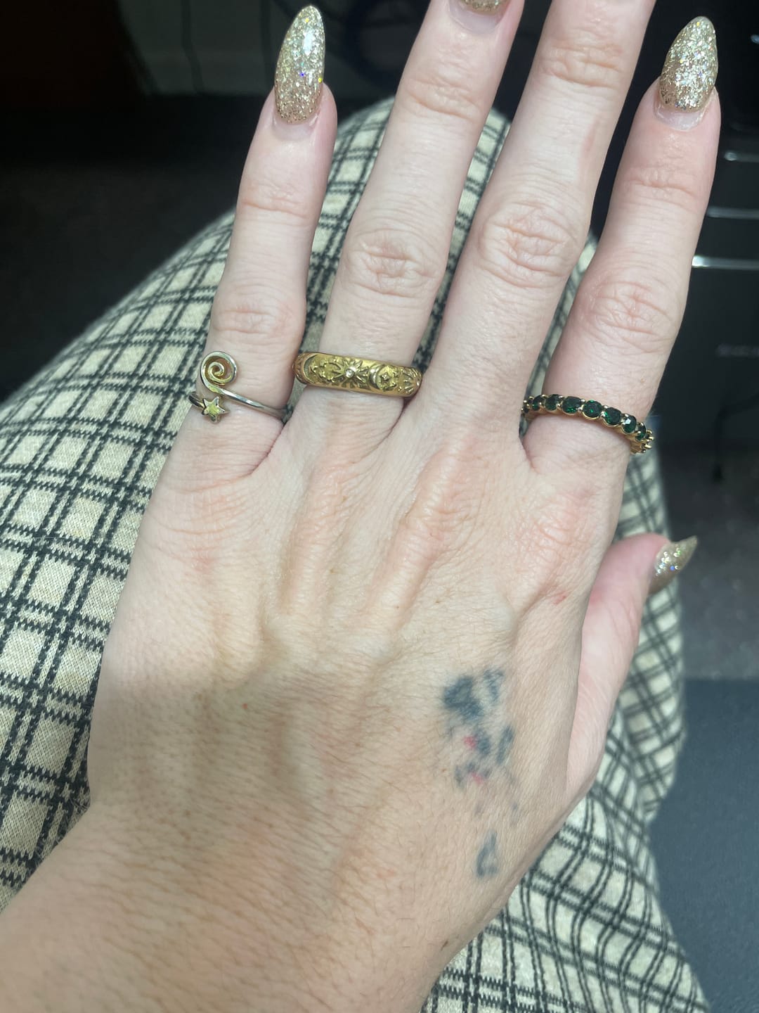 Customer photo review of Celestial Gold Ring