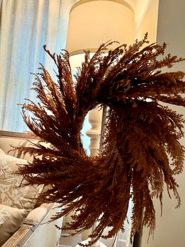 Customer photo review of Riley Wispy Pampas Wreath