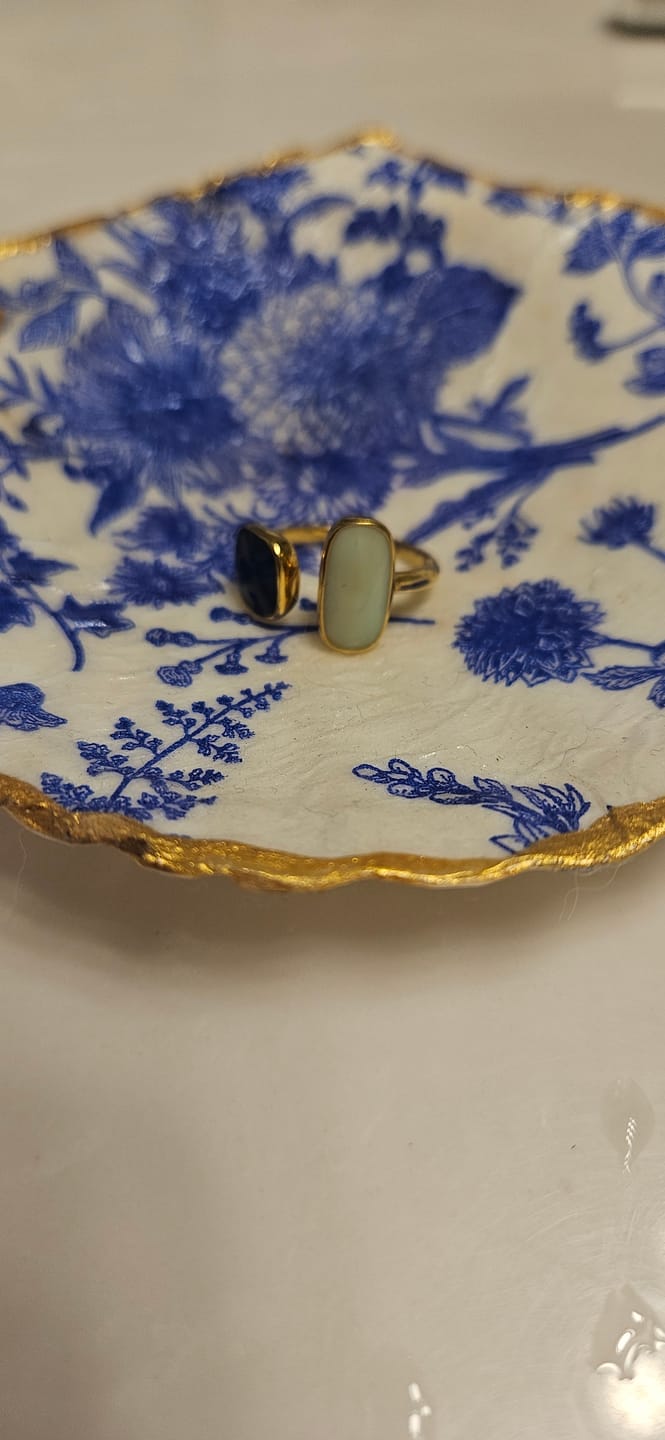 Customer photo review of Aquamarine Wrap Ring