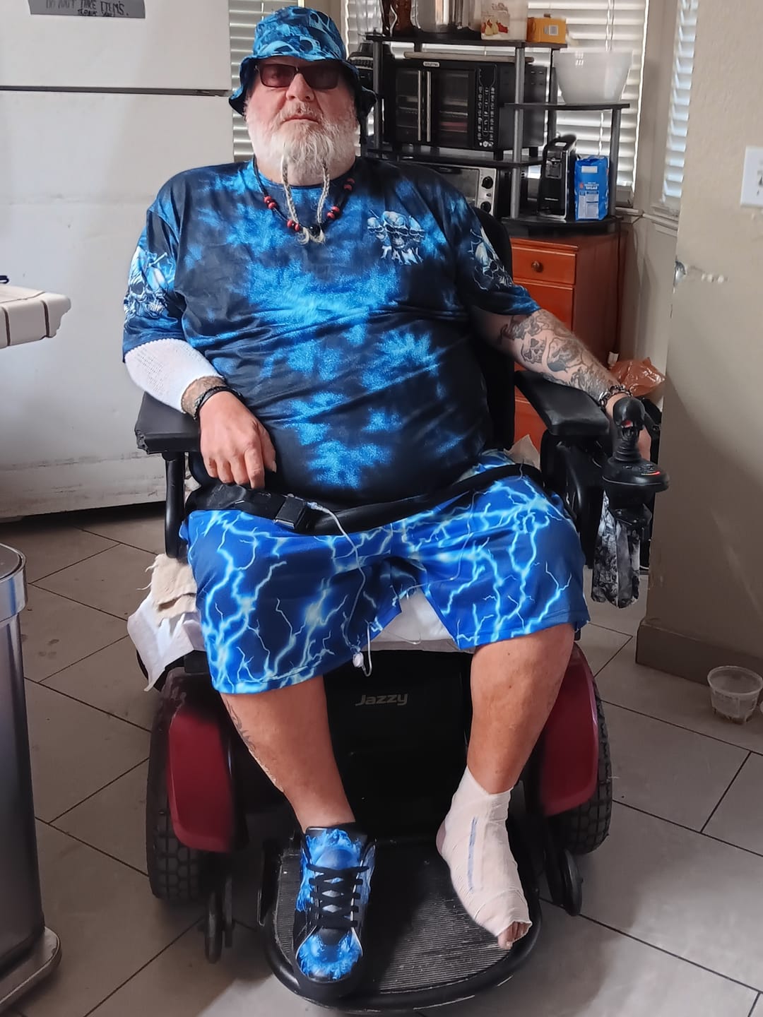 Customer photo review of IT'S NOT HOW CRAZY I AM TIE DYE ALL OVER PRINT  - TLTR2706251