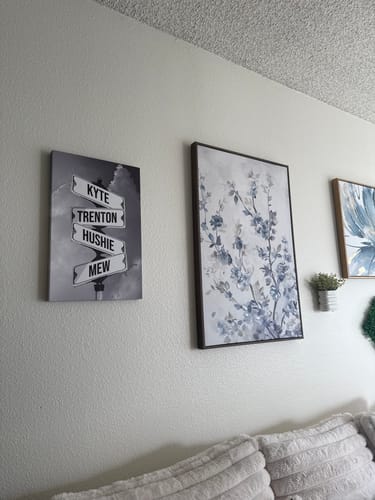 Customer photo review of NAMES ONLY STREET SIGN by Cstm Canvas