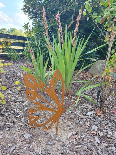 Customer photo review of Gartenstecker Schmetterling V1