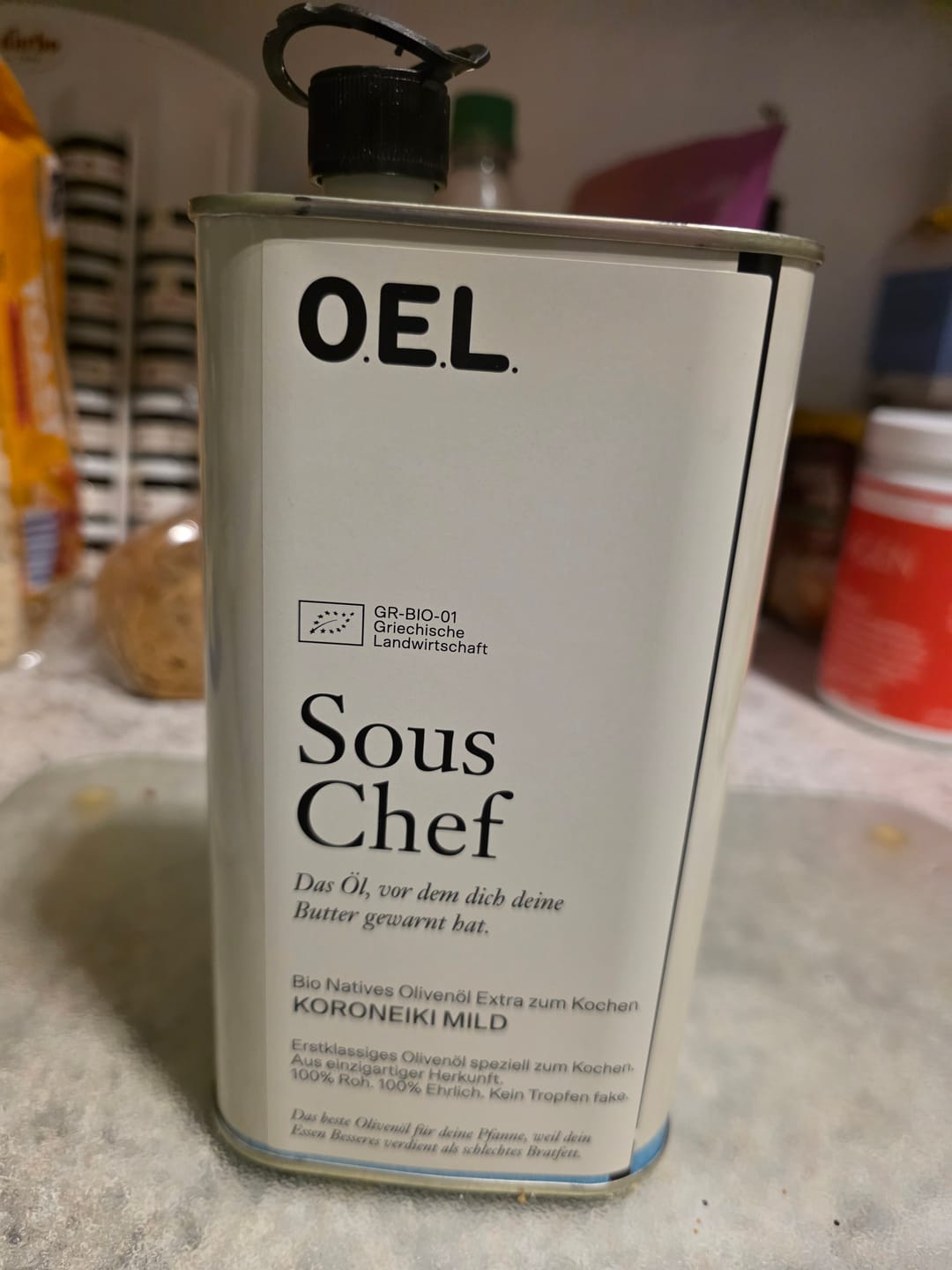 Customer photo review of Sous Chef 1 l - Bio Natives Olivenöl Extra zum Kochen
