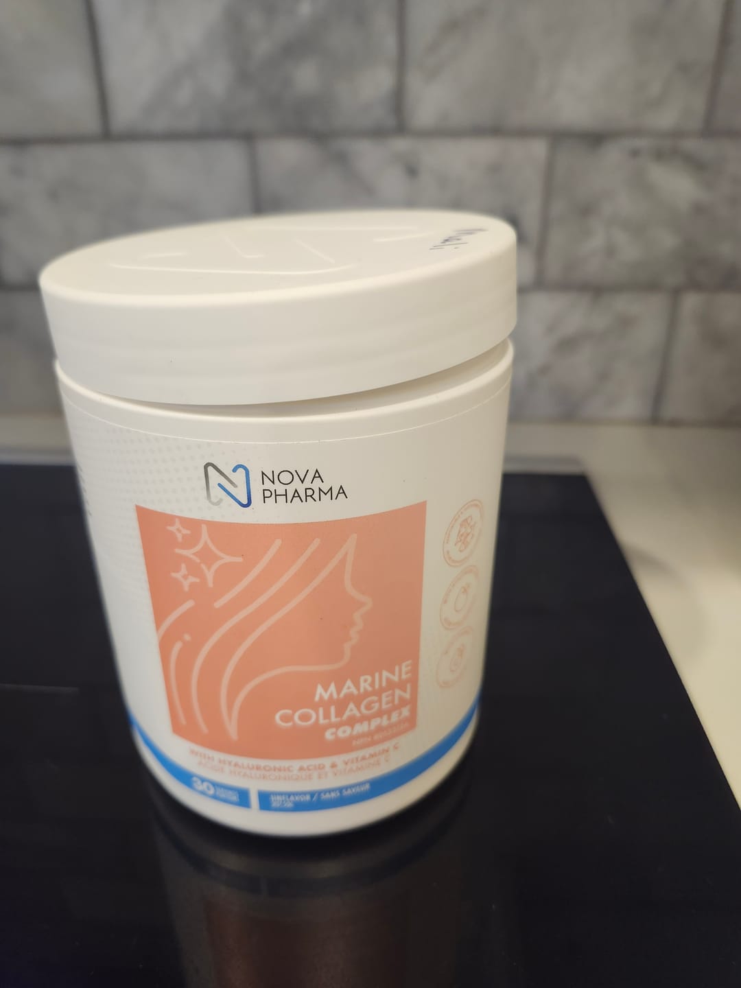 Customer photo review of Marine Collagen Complex With Hyaluronic Acid, Vitamin C and Biotin - 30 servings