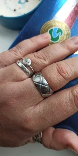 Customer photo review of CRUSH RING 10MM QUILTED