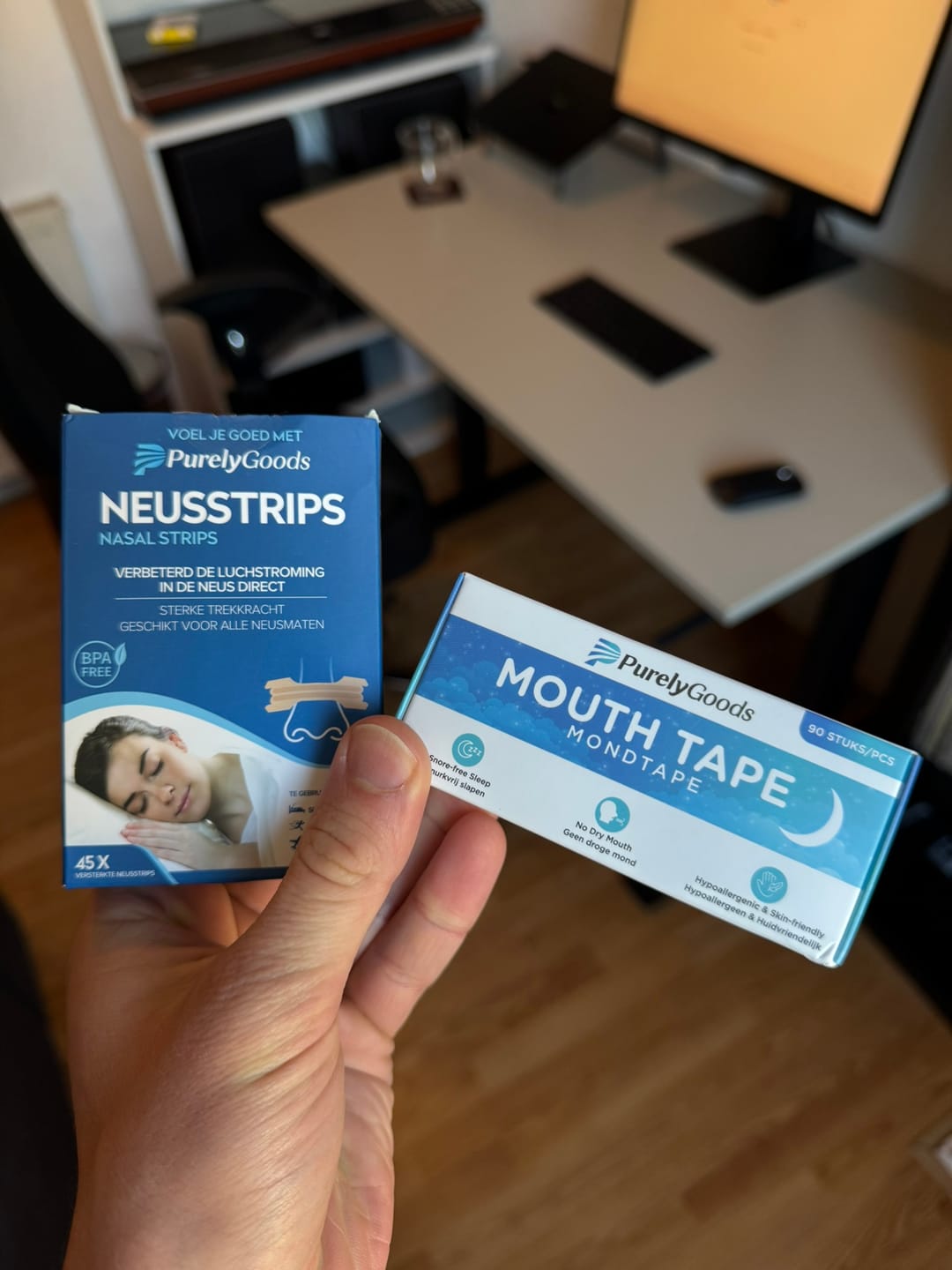 Customer photo review of PurelyGoods Neusstrips & Mondtape Bundel