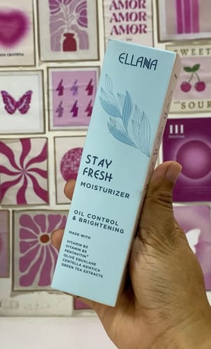 Customer photo review of Stay Fresh Moisturizer Controls Oil and Brightens
