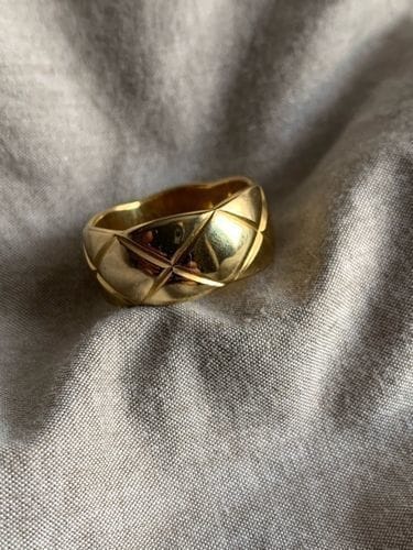 Customer photo review of CRUSH RING 10MM QUILTED