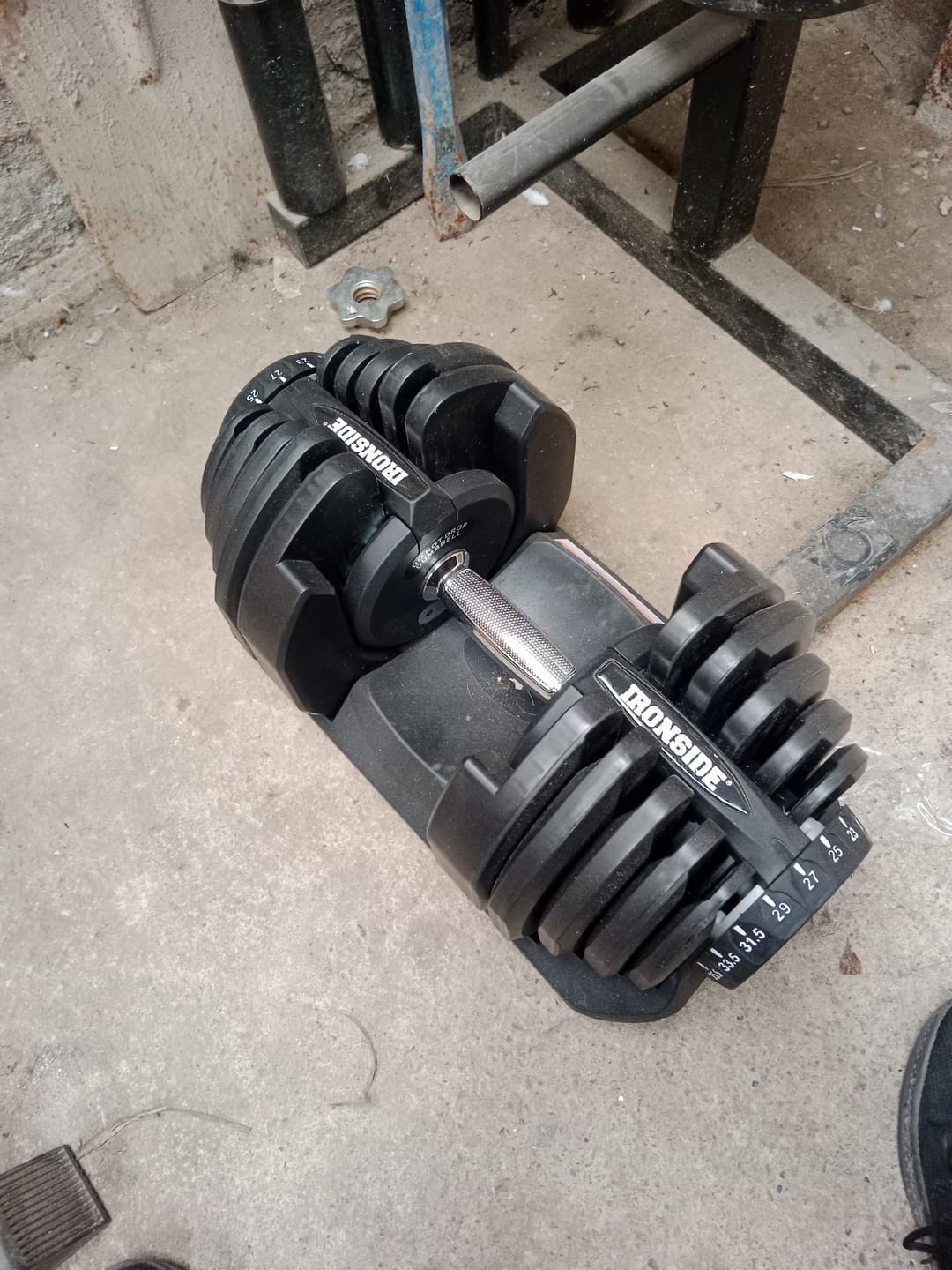 Customer photo review of Mancuerna Ajustable 40 kg IRONSIDE
