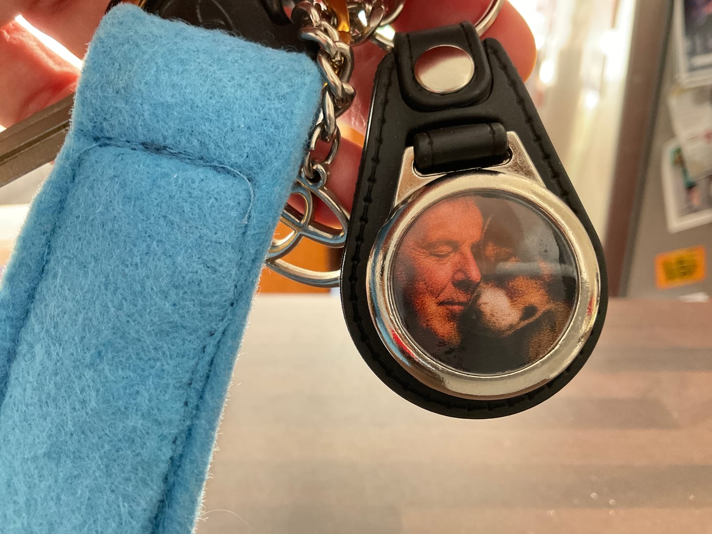 Customer photo review of Schlüsselanhänger-Bundle Leder 3x dein Foto für nur 19,90 €