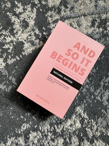 Customer photo review of And so it begins - Natural Edition