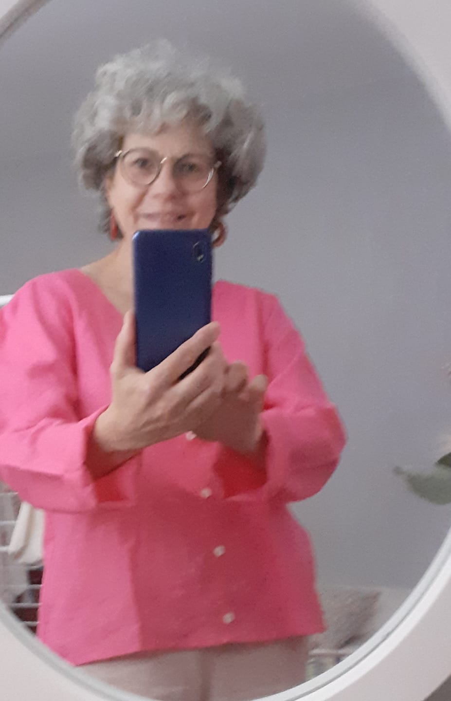 Customer photo review of Blouse Flora - lin fushia