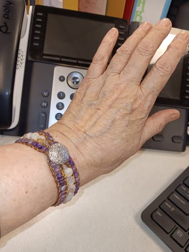 Customer photo review of The Abundance Attractor Crystal Bracelet