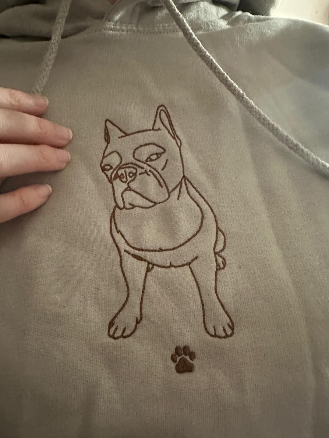Customer photo review of Personalisierter & bestickter Hoodie