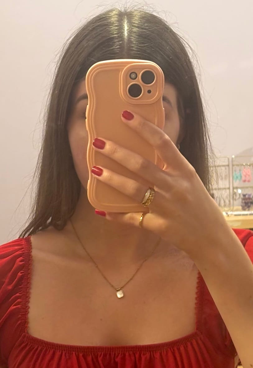 Customer photo review of Maya Pearl White Ring