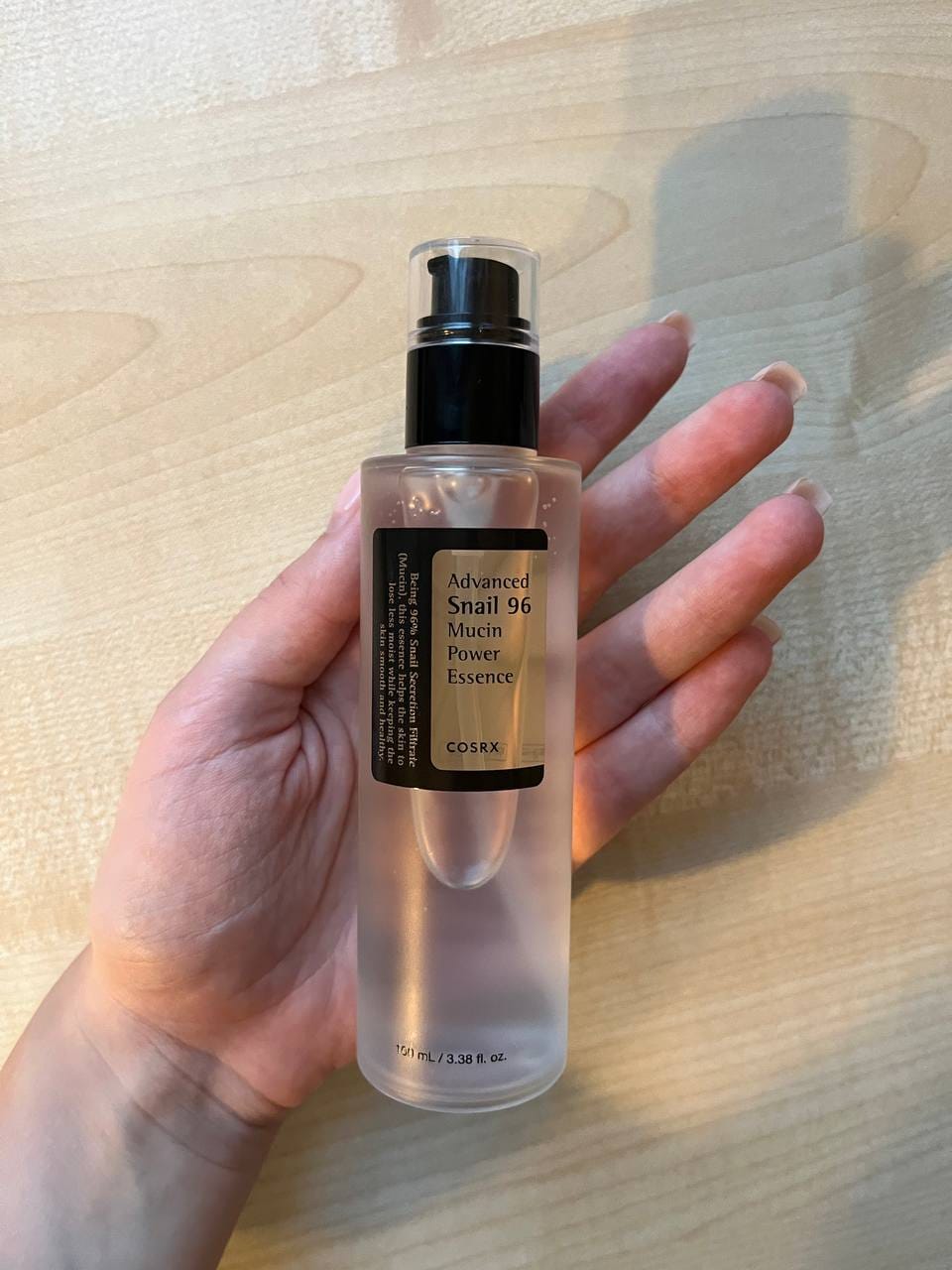 Customer photo review of Īpaši aktīva esence Cosrx Advanced Snail 96 Mucin Power Essence