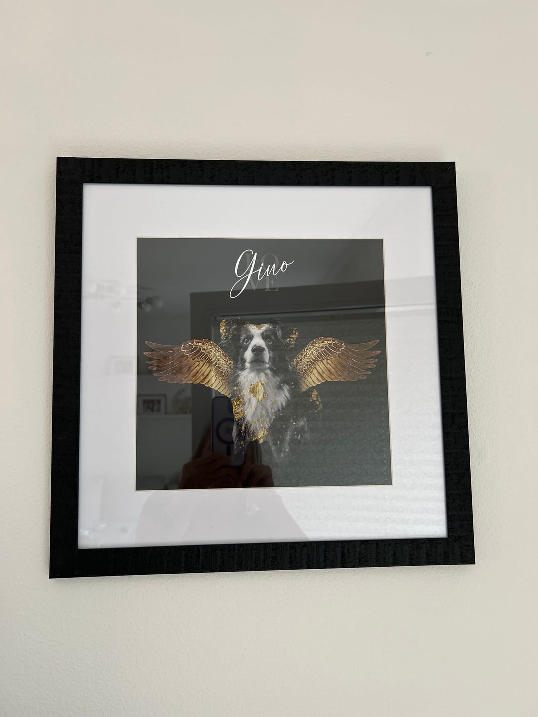 Customer photo review of Personalisiertes Portrait - Goldener Engel Stil