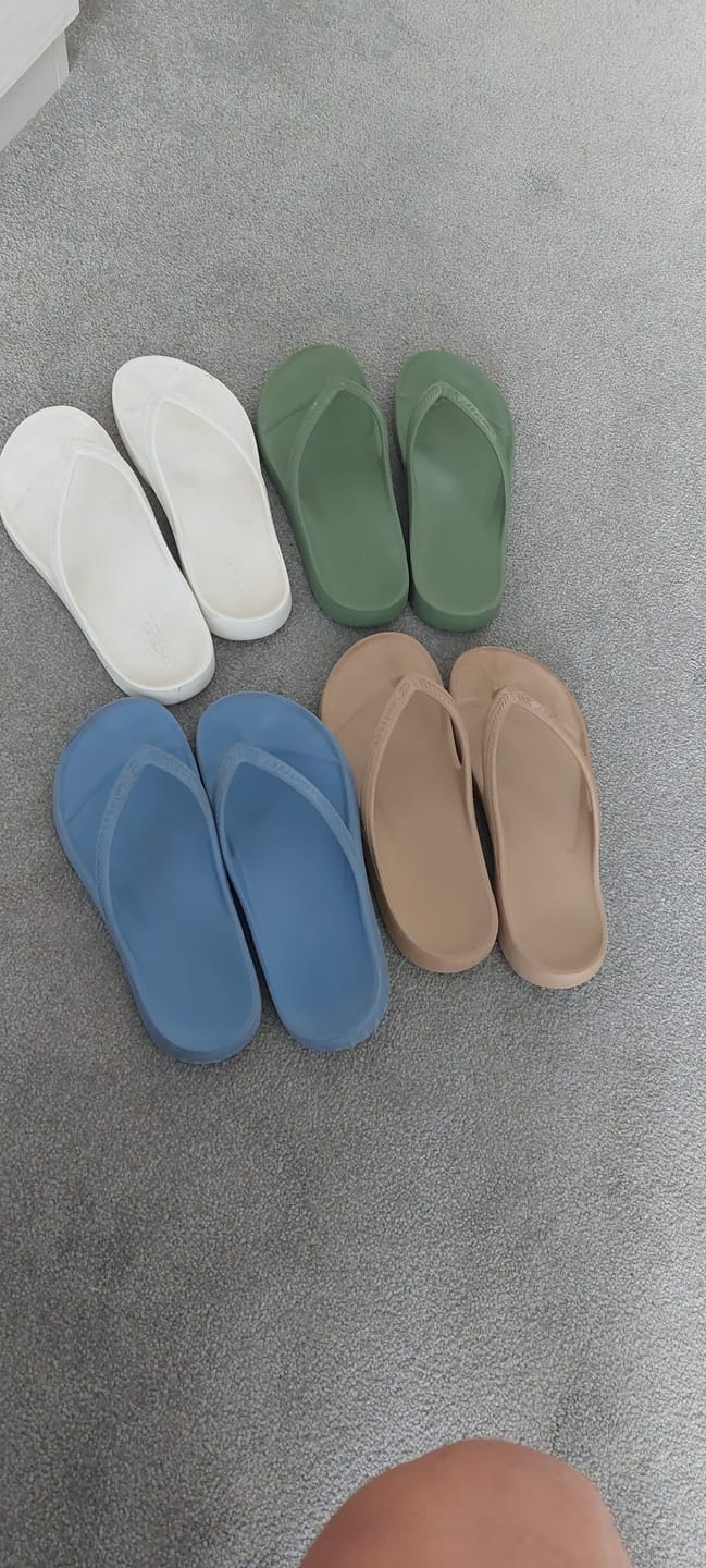 Customer photo review of Khaki - Arch Support Flip Flops