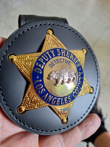 Customer photo review of LASD Los Angeles County Deputy Sheriff Badge Customizable Rank and Number