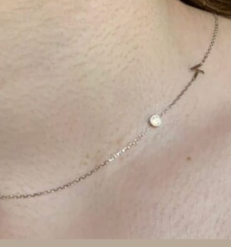 結海 review of 誕生石💎サイドイニシャルネックレス image 1 out of 1