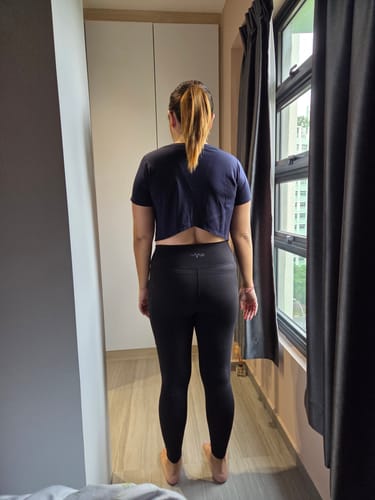 Customer photo review of Cross Back Tee