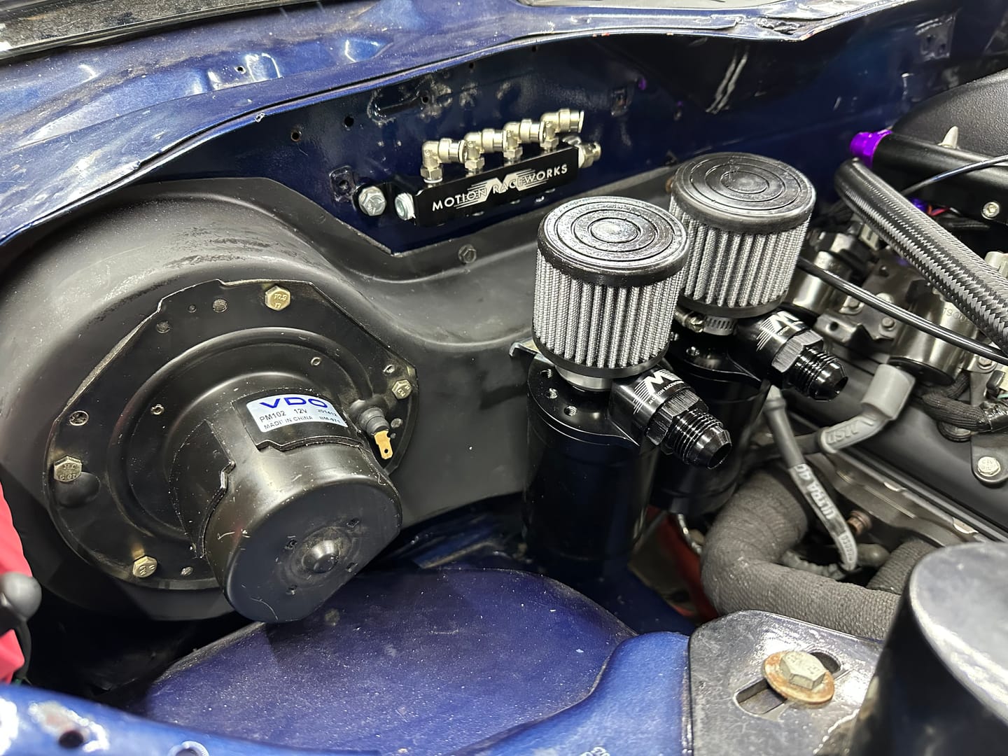 Customer photo review of Motion Raceworks Vacuum Boost Reference Billet Aluminum Distribution Block 18-10020