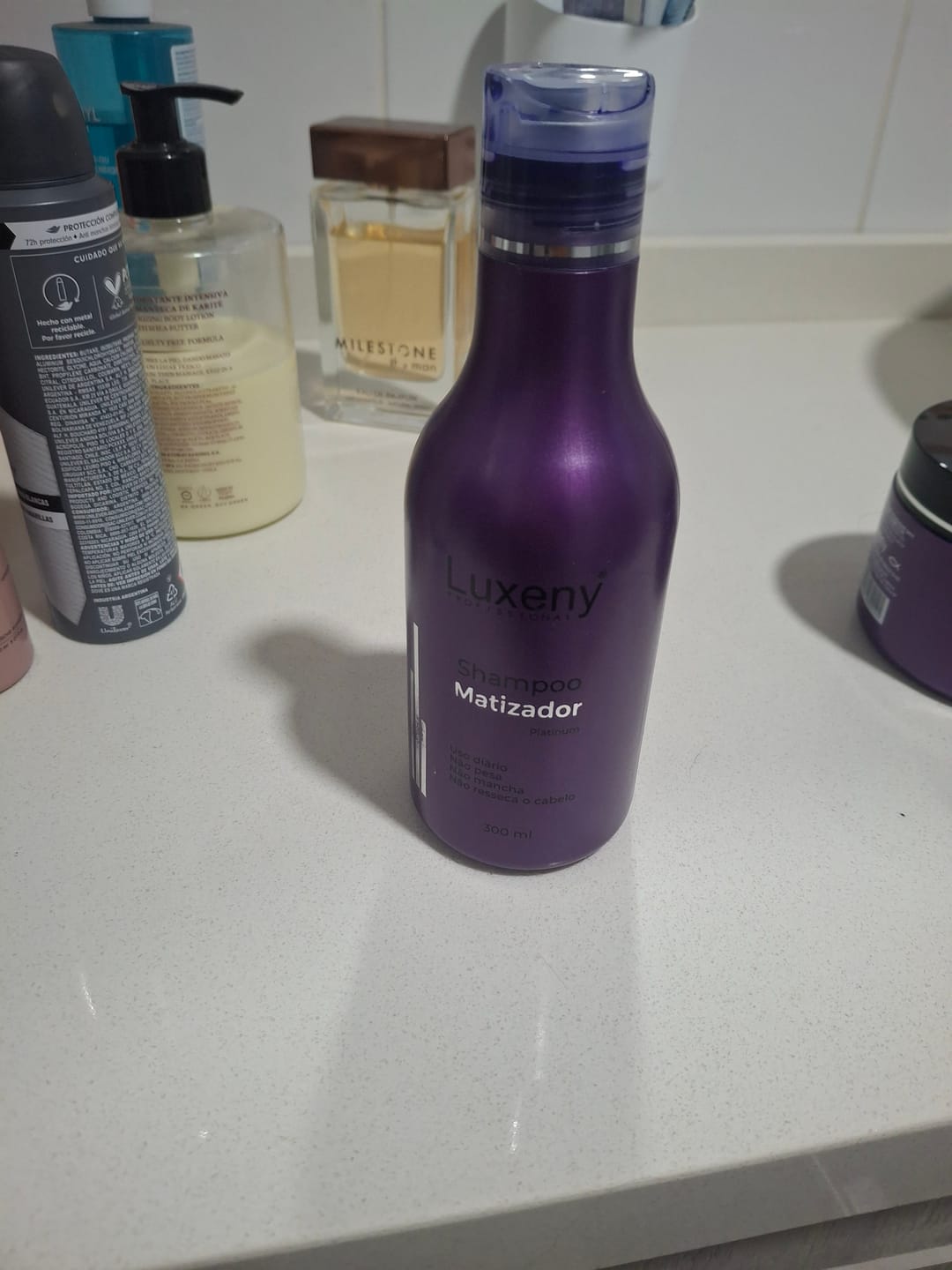Customer photo review of Shampoo Matizador Platinum 300 ml