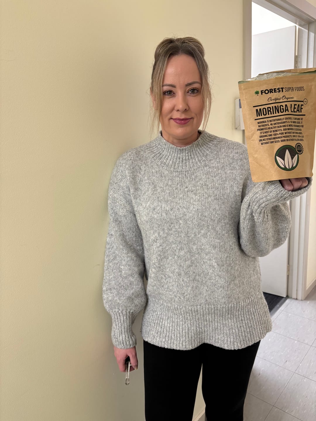 Customer photo review of Organic Moringa Leaf Powder