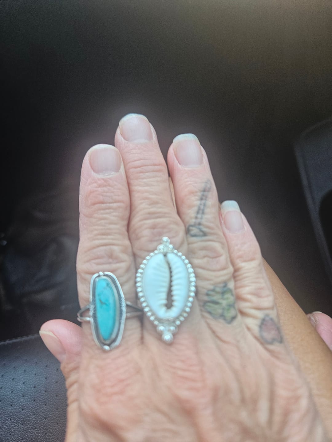 Customer photo review of Cowrie Shell Boho Ring Sterling Silver
