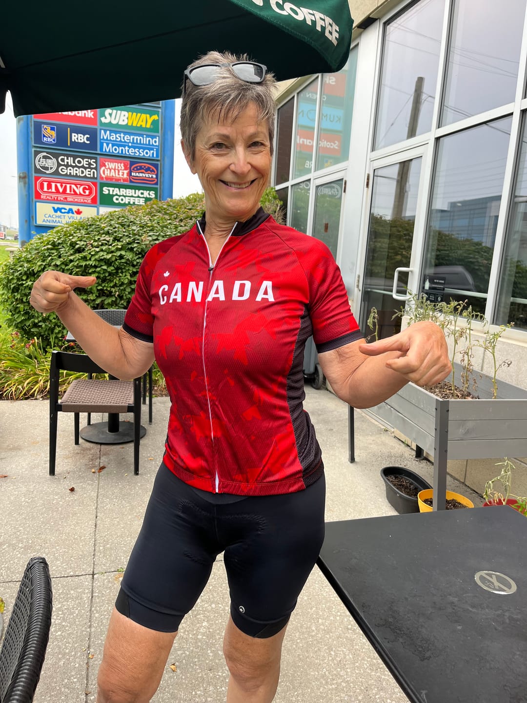 Customer photo review of Canada Maple Leaf Cycling Jersey